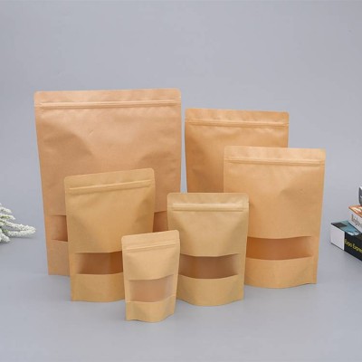 Doypack Kraft Candy Zip Lock Bag Mylar Zip Lock Zipper Food Bags Custom Spice Packaging